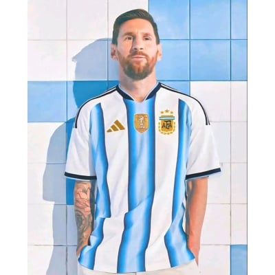 Picture of Argentina Short Sleeve Jersey Jersey for Man - Argentina Football Jersey 2026 (Blue,Int:S)