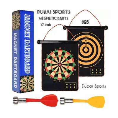 Picture of Magnetic Dart Board, 17″ Board with 6 Dart Flight for Kids & Adult (Multicolor)