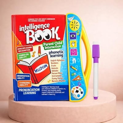 Picture of Interactive E Learning Children Book Musical English Educational Phonetic Learning Book for 3+ Years, Model - Puzzle Fun,Multicolor (Multicolor)
