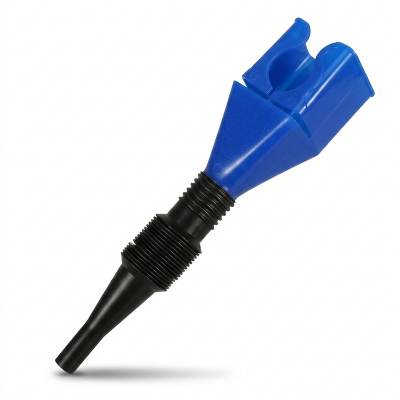 Picture of Universal Flexible Draining Oil Snap Plastic Funnel (Blue)