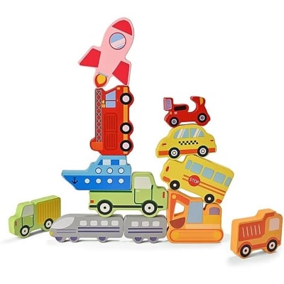 Picture of Wooden Puzzle, Animal, Vehicle, Ocean Shape, Matching Animal Puzzle, Wooden, Early Development, Balance Game, Educational Toys, Brain Training, Creativity, Problem-Solving, Cooperation, Inquisition, (Multicolor)