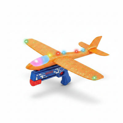 Picture of Airplane Gun for Kid, Foam Glider Plane with, One Set with Glider Catapult Plane (Multicolor)