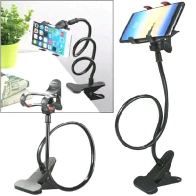Picture of Universal Flexible Long Arms Lazy Bed Desktop Mobile Phone Holder Stand - Black (Black)