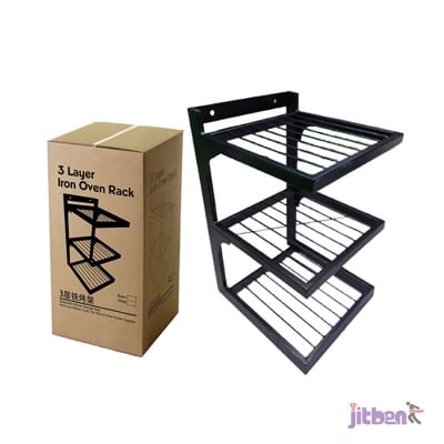 Picture of Creations Pot Storage Rack Cookware Storage Support Adjustable Cookware Stand for Home 3 Layer|Kitchen Dining & Bar|Kitchen Storage & Organization|Racks & Holders (Black)