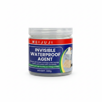 Picture of Transparent Waterproof Coating, Invisible Waterproof Leak Repair Agent 300gm for Roofs, Walls, and Garden, Water-Based Clear Sealant for Indoor & Outdoor (White)