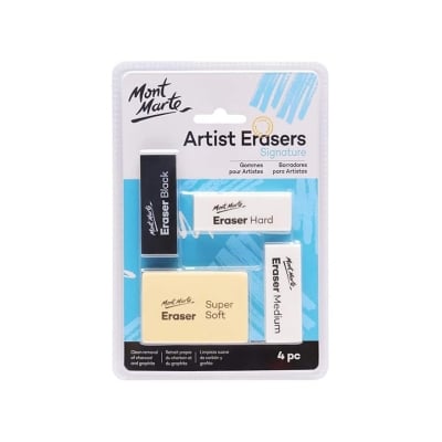 Picture of Artist Erasers Signature 4pc (Multicolor)