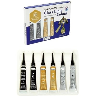 Picture of Keep Smiling Glass Liner Set (12ml) 6 Tubes (Multicolor)