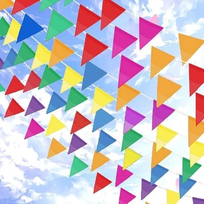 Picture of Decoration Colorful Paper Flag 5 Different Color 1000ps 