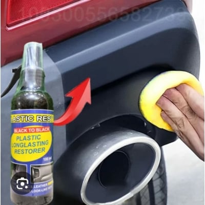 Picture of Car Plastic Restorer Coating Agent Auto Plastic Rubber Exterior Repair Clean Refresh Restoration Agent Black Shine (Not Applicable)