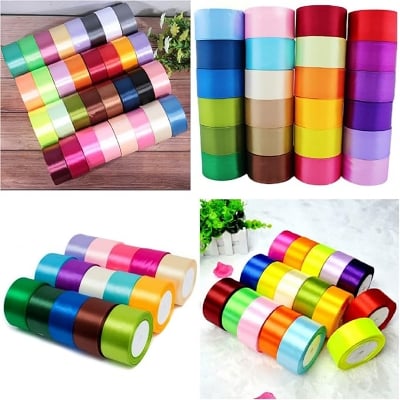 Picture of Satin Ribbons 1 inch 75 fee/25 yard 1ps (Multicolor)