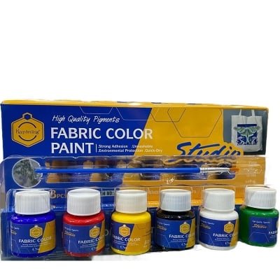 Picture of Keep Smiling Studio Fabric Color Paint Set 6ps (Multicolor)