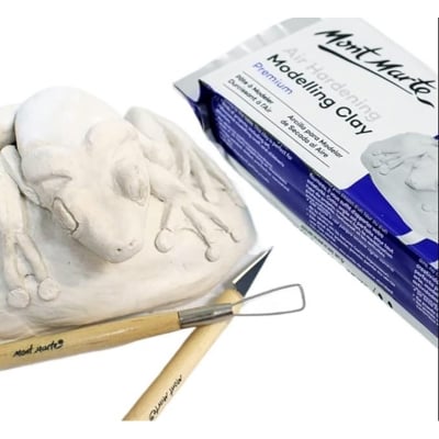 Picture of Mont Marte Air Hardening Modelling Clay Premium 250gm (White)