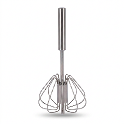 Picture of Semi-Automatic Handle Coffee & Egg Beater – Stainless Steel Milk Frother & Hand Mixer (Silver)