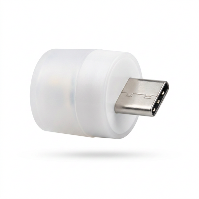 Picture of 2 pcs Mini Usb Led Light Portable White Color Suitable For Powerbank Laptop Charging Adapter And Any Other Usb Port (White)