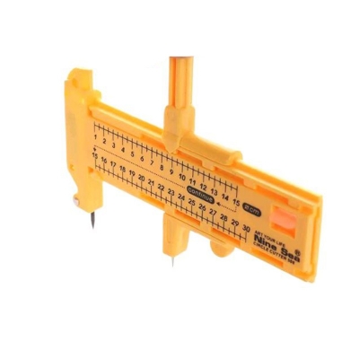 Picture of Compass Circle Cutter, Rotary Precision Cutting Circles for Paper Cardboard Rubber Leather Craft Tool (Yellow)