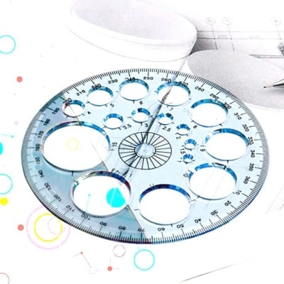 Picture of Multifunctional Geometric Ruler, Multifunctional Drawing Universal (CLEAR)