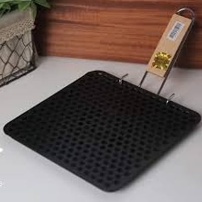Picture of Toast Pan SS Wood Handle for kitchen room (Black)