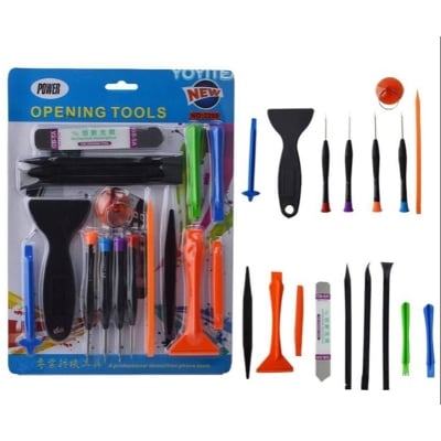Picture of Mult-Equip 17 in 1 Auxiliary Tool Opening Tools Mobile Repair Tool kit Opner Laptop Opner Tool kit Opner set Works Pry Tools Repair Sets/Kits Car Auto Office Home Works Pry Tools Precision Screwdriver set Precision Screwdriver Set (Pack of 17) (Multicolor)
