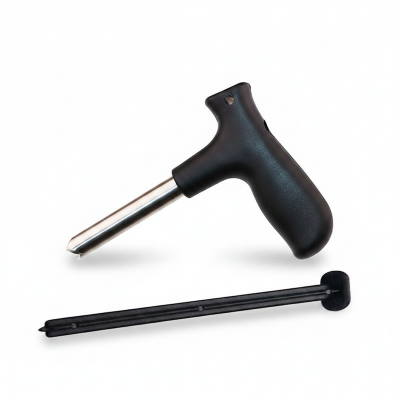 Picture of Coconut Opener Driller Stainless Steel Tool for Coconut Meat Removal Knife Coconut Meat Grater Slicer Coconut Opener Bundle Tap Stainless Steel Driller Tool (Black)