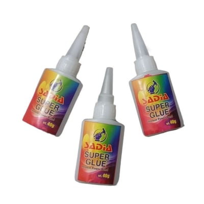 Picture of 3 PCS Super Glue 40g for All Purpose Glue for Home Repair, Crafts, Models and Many Materials (3 PCS Supper glue)