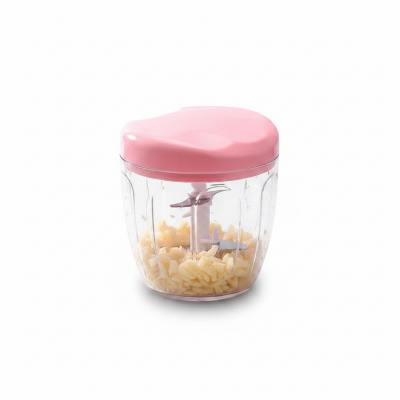 Picture of Food processor manual chopper blender slicer safe free durable household kitchen (Pink)
