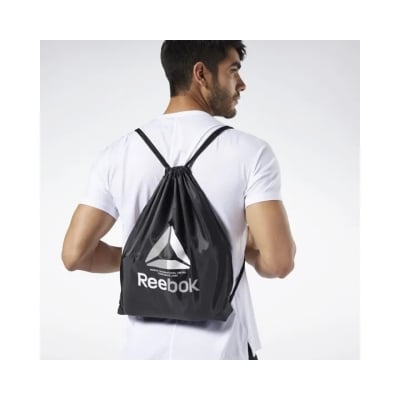 Picture of Drawstring Backpack 5PCS Waterproof Sports Gym Packsack Oxford Cloth for Sports (Black,M)