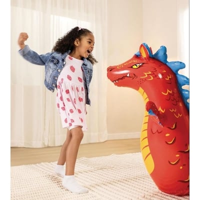 Picture of 3D Bop Inflatable Blow Up Punching Bags Toys for Kids Fun Gift Inflatable Blow Up Punching Bag Toy Gift Kids Fun (Multicolor)