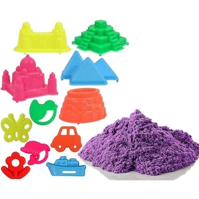 Picture of Artificial Educational Magic Model Sand kids Toys Sand Clay With Tools| Moving Send | Kids Toys | Universe Amazing Active Magic Gluten Free Clay Sand Set Beach Amazing | Kids Play Space (Multicolor)