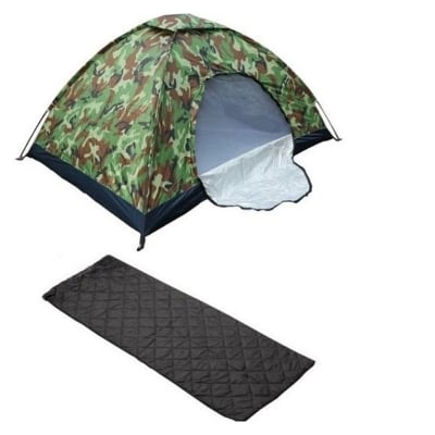 Picture of 1/2 Man Tent with Bed Mattress  