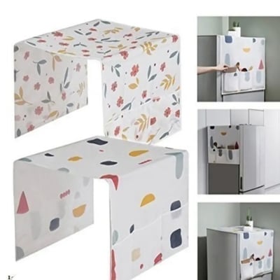 Picture of Fridge Top Covers Dust Proof Cover With Storage Bags Multicolor 