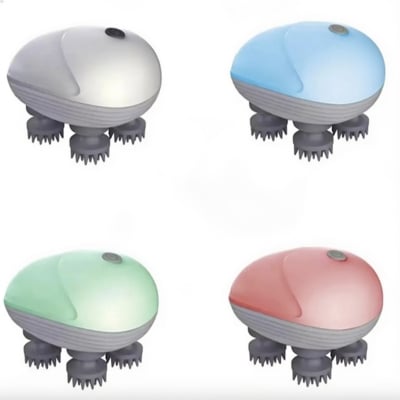 Picture of Scalp Massager Soft Silicone for Relaxing Scalp Massage, rechargeable Head Massager, and Hair Multicolor 