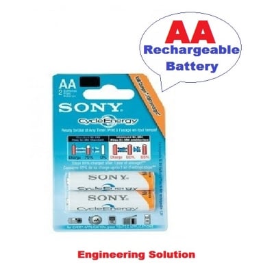 Picture of Charge Battery AA Rechargeable Sony 4600mAh  Cycle Energy battery Multicolor 