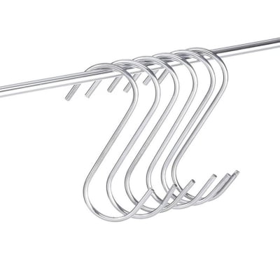 Picture of 5Pc S Stainless Steel Hanger Hook For Kitchen Bathroom Bedroom Hooks Silver 