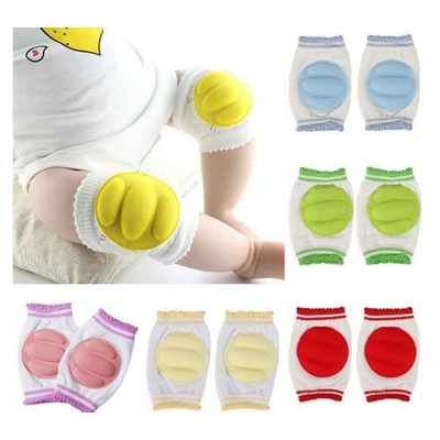 Picture of Baby safty Knee Pads Protector Breathable Adjustable Elastic Multicolor 