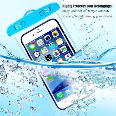 Picture of Mobile Phone Waterproof Bag for Swimming Water Sports Boating and Beach Trips Protects Phone from Water and Sand Perfect for Outdoor  Multicolor 