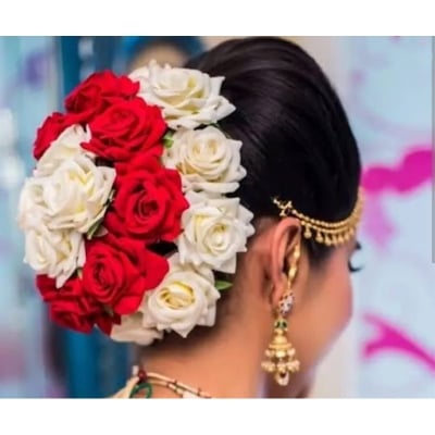 Picture of Artifisial Flower Khopa For Women Red & White Rose Multicolor Int: One size