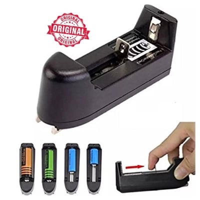Picture of Universal Charger 3.7V Battery Charger রিমোট ঘড়ি টয় ক্যামেরা লাইট ফ্যান অন্যান্য এক্সেসরিজ এর ব্যাটারী চার্জ করতে পারবেন AA/AAA/Size & Others Battery Charg Black 