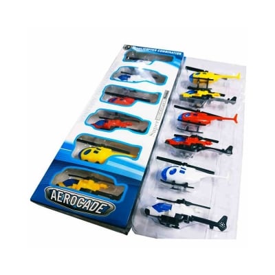 Picture of 6 Pcs Plastic Helicopter Toy multicolor Combination  