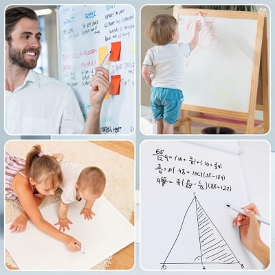 Picture of Erasable Whiteboard Marker Pen 6 Pcs Magnetic Low Odour Slate Pen Erasable Marker for Home, School or Office (6 Colours) Whiteboard Pen Wall Board Marking Supplies Tool Gagdet for Adults Children Handmade Markers Present Multicolor 