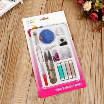 Picture of Needle Thread Button Sewing Set Measure Thimble Multicolor 
