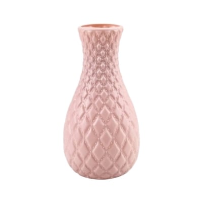 Picture of Unbreakable Plastic Flower Vase Decoration Home White Imitation Ceramic Vases Flower Pot Decor Style Flower Container Multicolor 