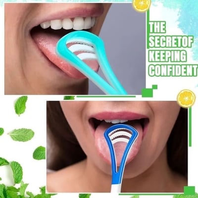 Picture of Tongue Scraper Cleaner Tongue Scrapers with Travel Handy Case for Adults, Kids, Healthy Oral Care, Easy Multicolor 