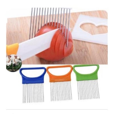 Picture of Crinkle Cutter, Vegetable Chopper, French Fry Slicer, Potato Fries Wavy Edge Tool, Stainless Steel Kitchen Gadget, Fruit Cutting Wave Cutter Blade Tool Chopping Multicolor 