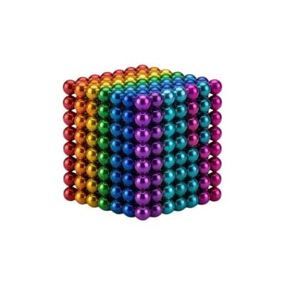 Picture of 216PCS - Colorful Ball Desk Adult Educational Toys, Creative Assembled Gifts Rainbow 