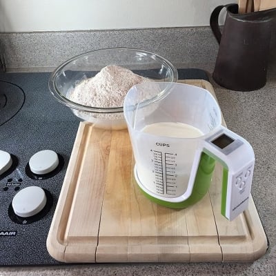 Picture of Kitchen Scale High-End Measuring Cup Scale Household Kitchen Scale High-Precision High-End Electronic Scale Food Scale Maximum Weighing 3KG Multicolor 