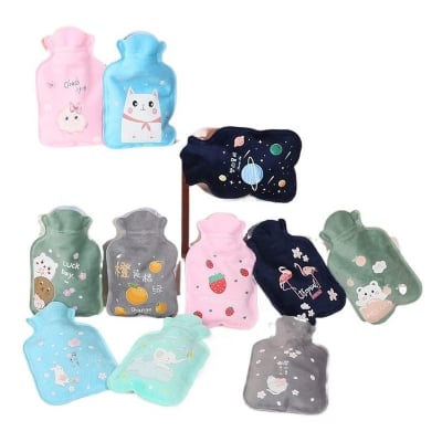 Picture of 1 pcs  Cartoon Pattern Hot Water Bottles Lady Kids Gifts Physiological Period Warm Accessories Multicolor 