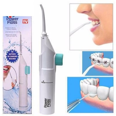 Picture of Dental Water Jet cleaning Tooth Pick Power Floss No Batteries Dental Cleaner  