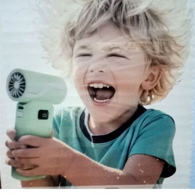 Picture of fan usbPortable Handheld Hair Dryer,USB Rechargeable Portable Blow Dryer Cordless,100000Rpm Duster,Power Electric Air Blower, for Yard Patio Car Lawn Cleaning Multicolor 