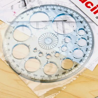 Picture of Multifunctional Geometric Ruler, Multifunctional Drawing Universal  