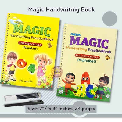 Picture of 2pcs set Magic Handwriting Practice Book Brown 